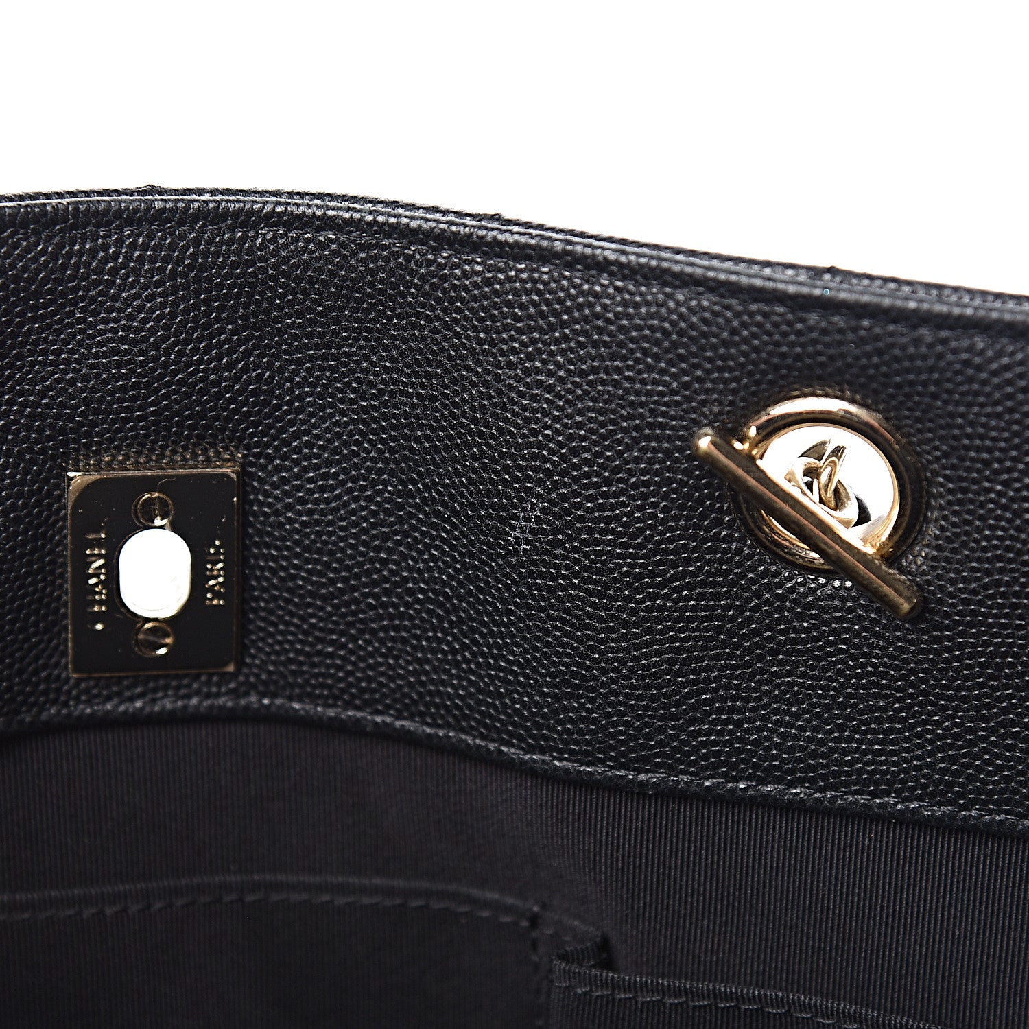 Chanel Caviar Quilted Large Shopping Tote Black 10 of 12