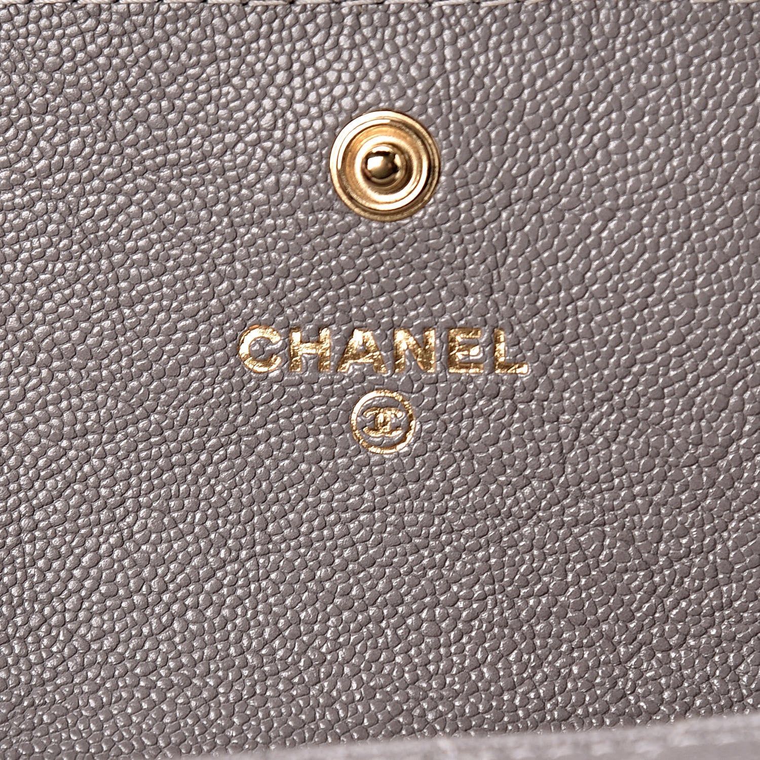 Chanel Caviar Quilted Medium Boy Flap Wallet Grey 6 of 8
