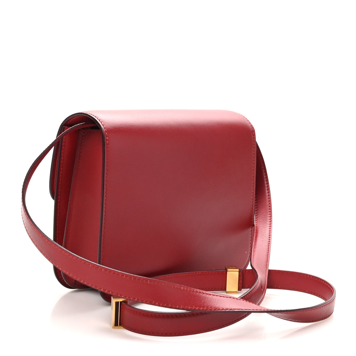 Celine Box Calfskin Teen Classic Box Flap Bag Red 3 of 9