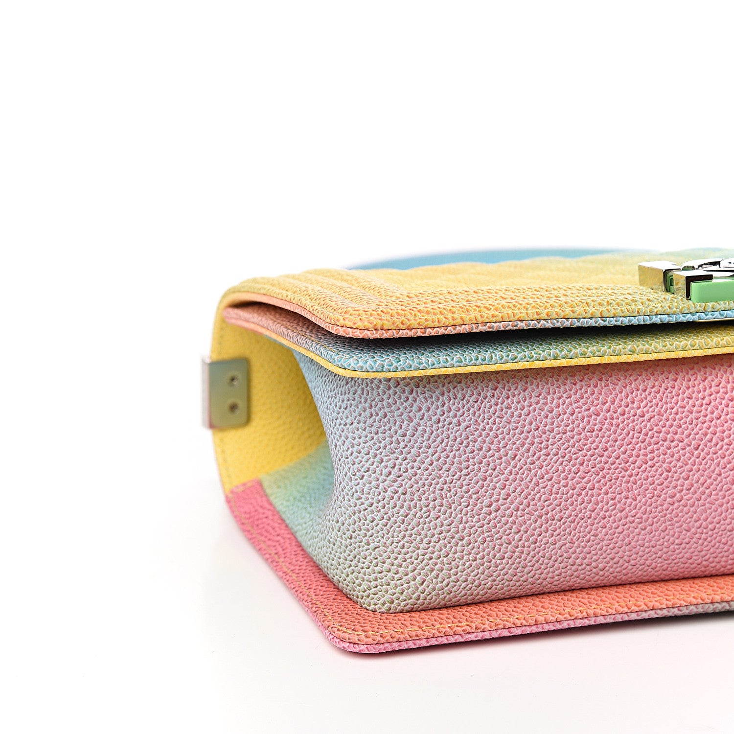 Chanel Caviar Quilted Medium Cuba Rainbow Boy Flap Multicolor 7 of 10