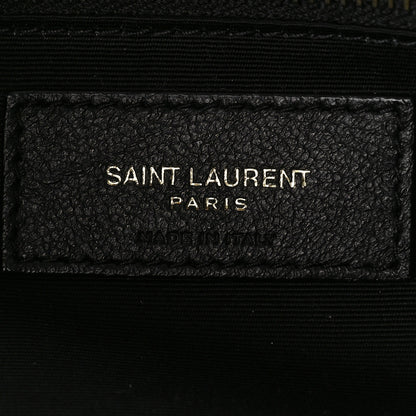 Saint Laurent Silk Carre Rive Gauche Print Patchwork Monogram Medium Jamie Multicolor White 6 of 9