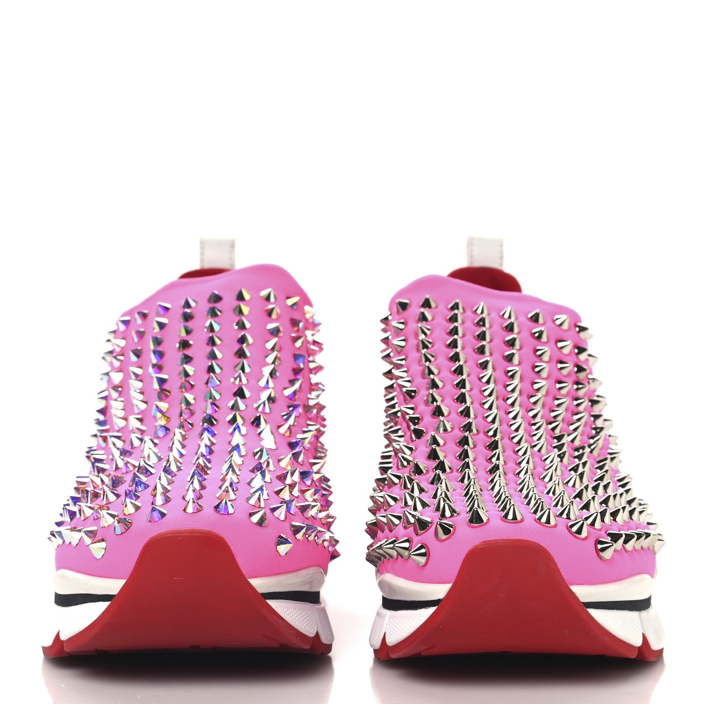 Neoprene Spike Sock Donna Flat Sneakers 35 Rose Fluo
