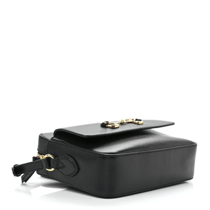 Gucci Textured Calfskin Small Horsebit 1955 Shoulder Bag Black 4 of 11