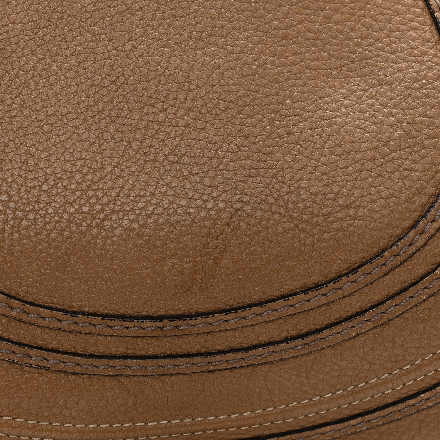 Chloe Calfskin Medium Marcie Round Crossbody Bag Nut 13 of 15