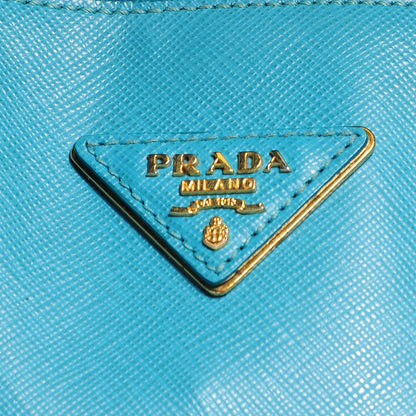 Prada Saffiano Lux Large Promenade Tote Turchese 3 of 10