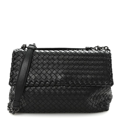 Bottega Veneta Nappa Intrecciato Large Olimpia Bag Black 1 of 9