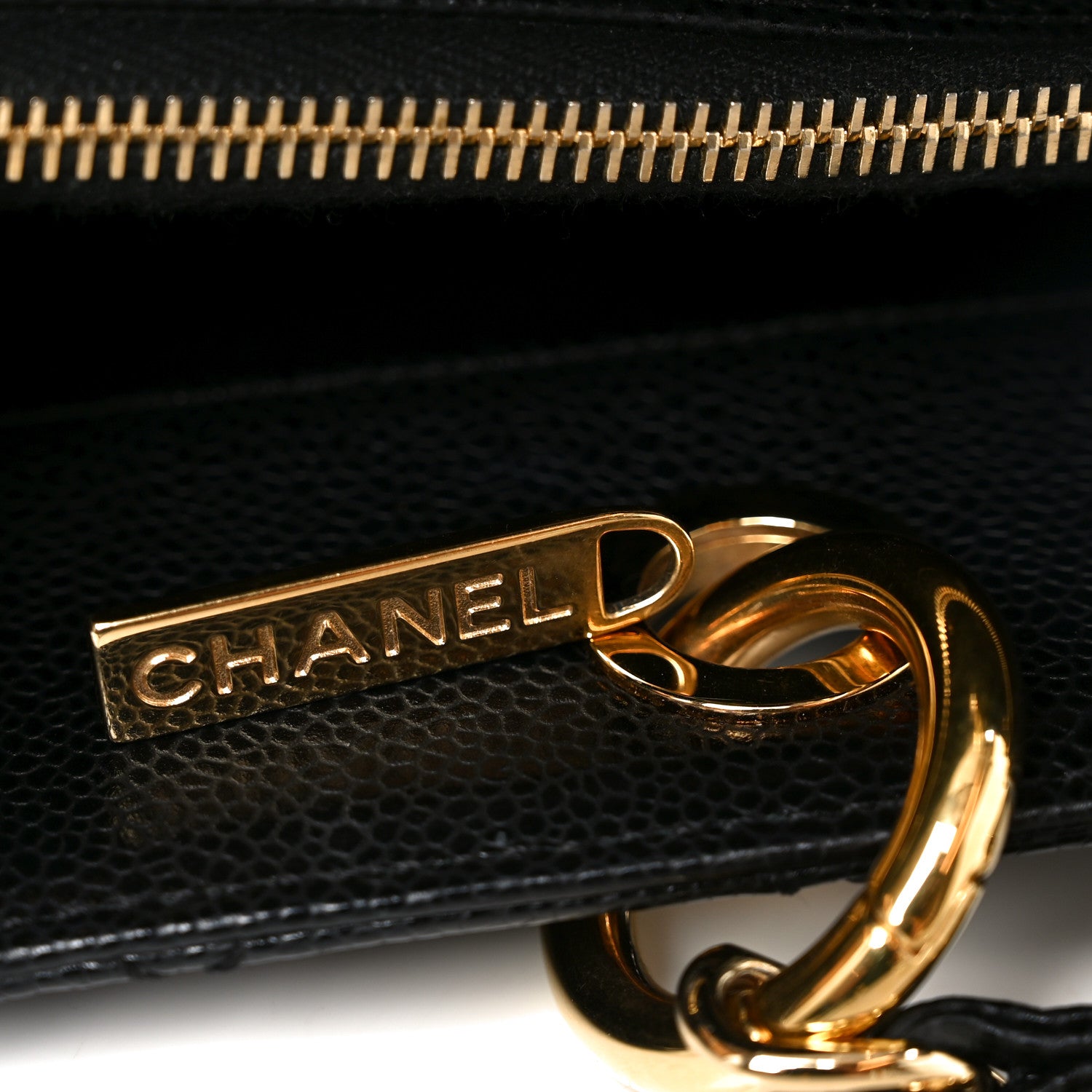 Chanel Caviar Quilted XL Grand Shopping Tote GST Black 12 of 12