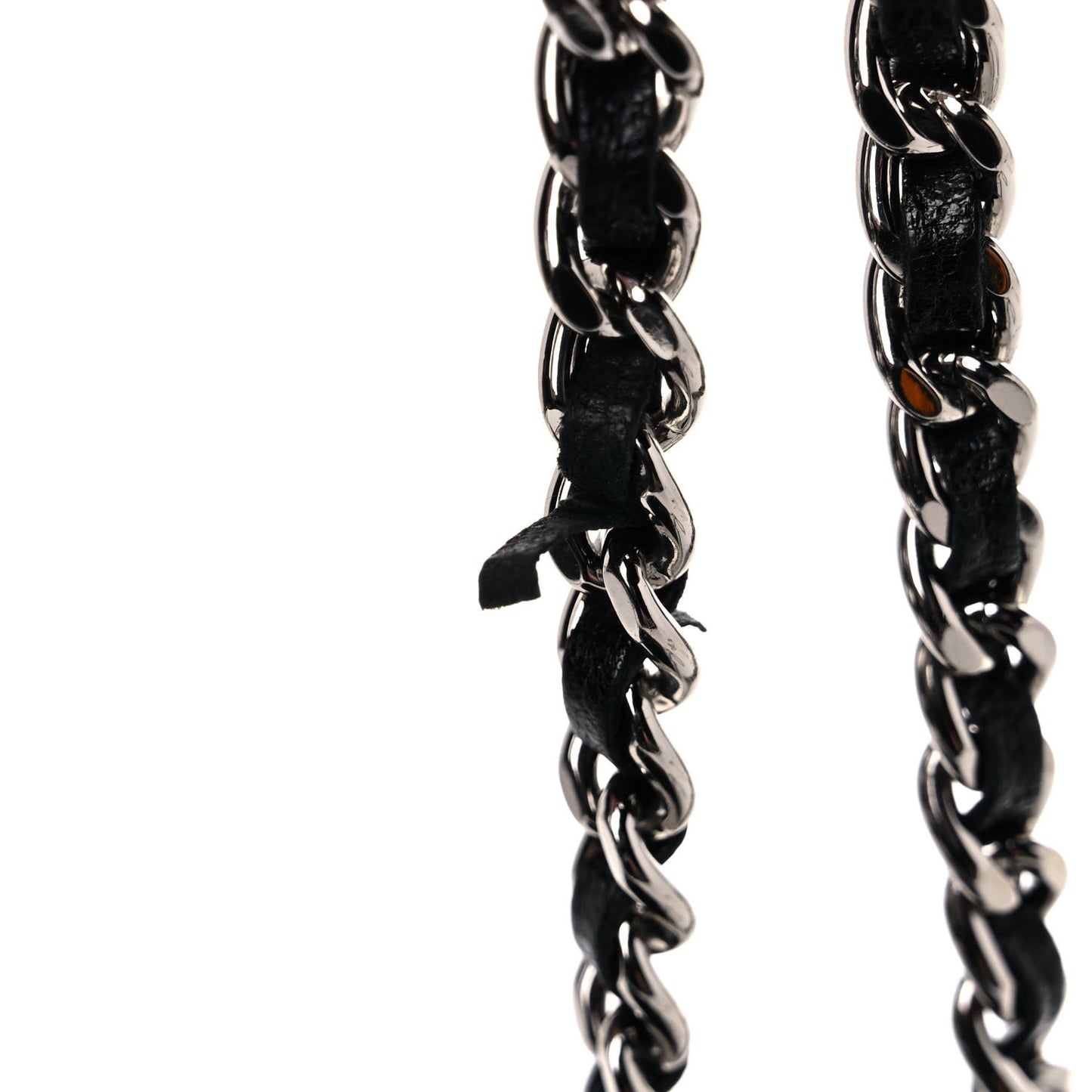 Lambskin Diamond Stitched Wallet On Chain WOC Black