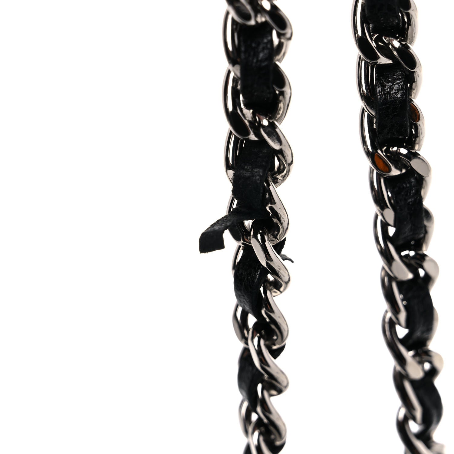 Chanel Lambskin Diamond Stitched Wallet On Chain WOC Black 22 of 23