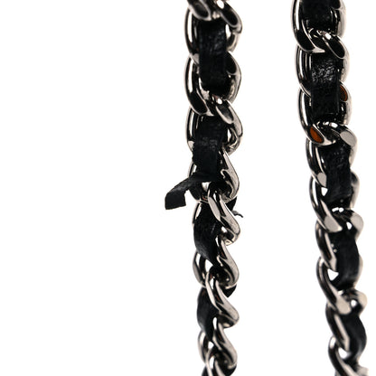 Chanel Lambskin Diamond Stitched Wallet On Chain WOC Black 22 of 23
