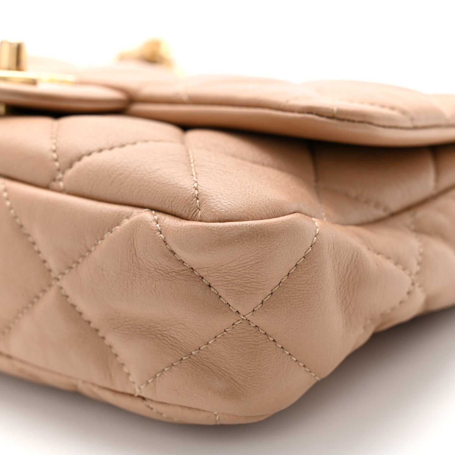 Chanel Lambskin Quilted Small CC Funky Town Flap Beige 10 of 10