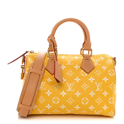 Louis Vuitton Calfskin Monogram Speedy P9 Bandouliere 25 Jaune Mat 1 of 11