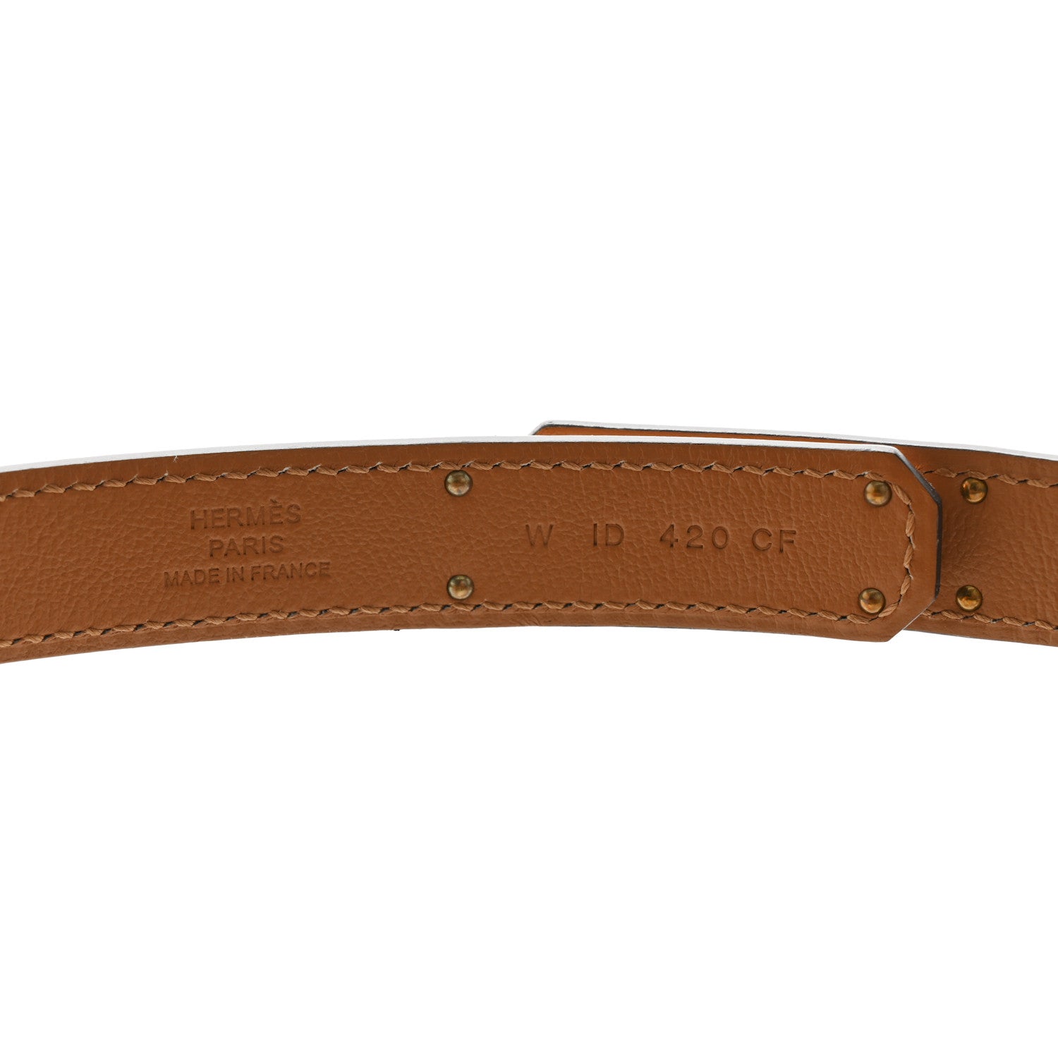 Hermes Epsom Kelly Pocket Belt Mauve Pale 3 of 5