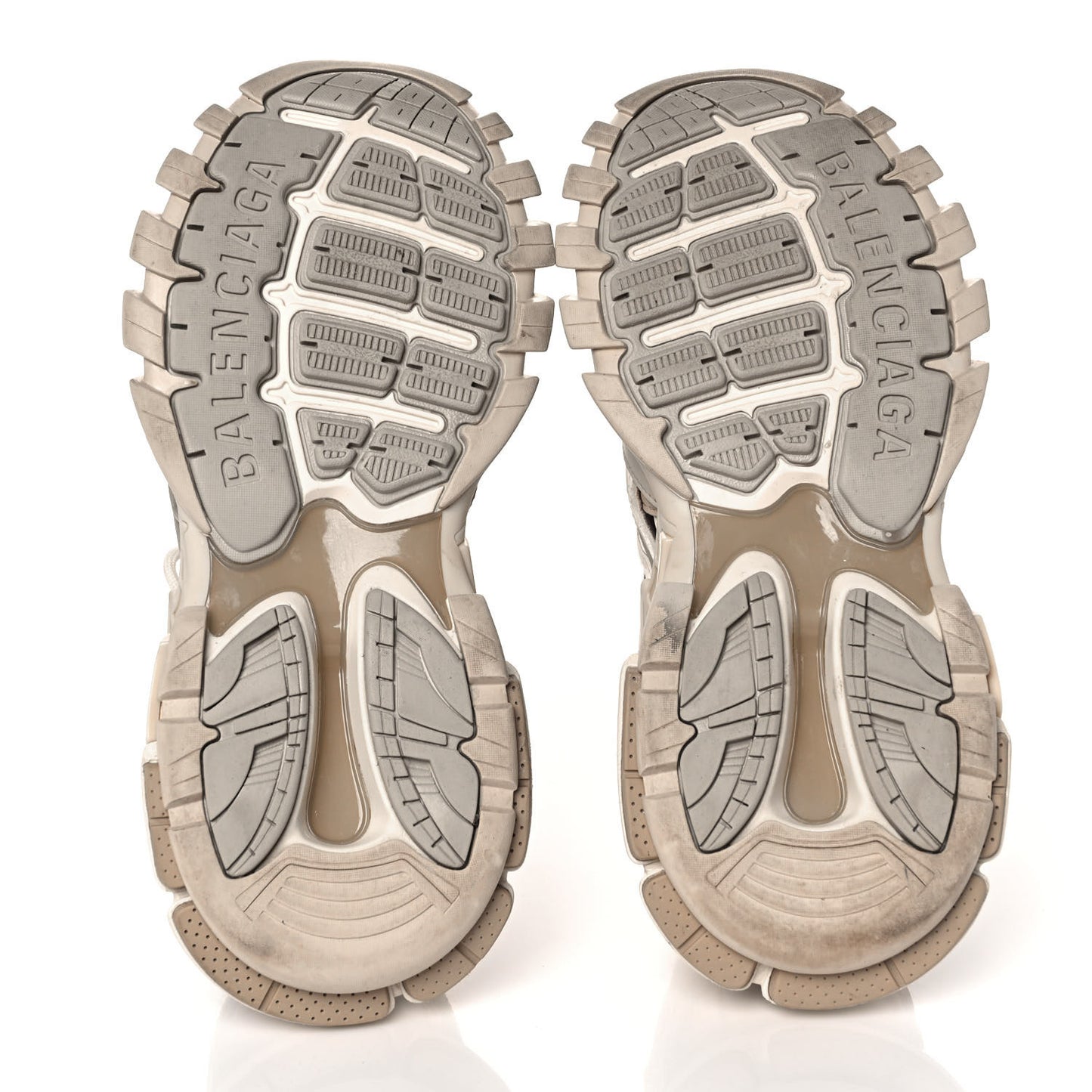 Rubber Mesh Bi-Color Mens Track.2 Open Sneakers 41 Nude