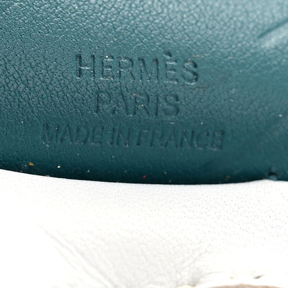 Hermes Milo Lambskin Grigri Rodeo Pegase Horse Bag Charm PM Bleu Brume Sesame Vert Bosphore 3 of 5