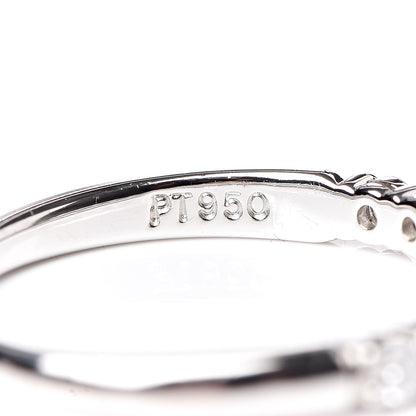 Tiffany Platinum Diamond 2.2mm Embrace Half Circle Band Ring 50 5.25 4 of 5