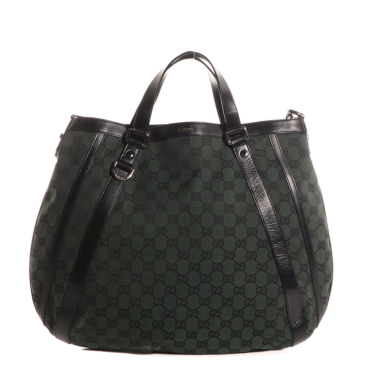 Monogram Medium Abbey Convertible Tote Dark Green