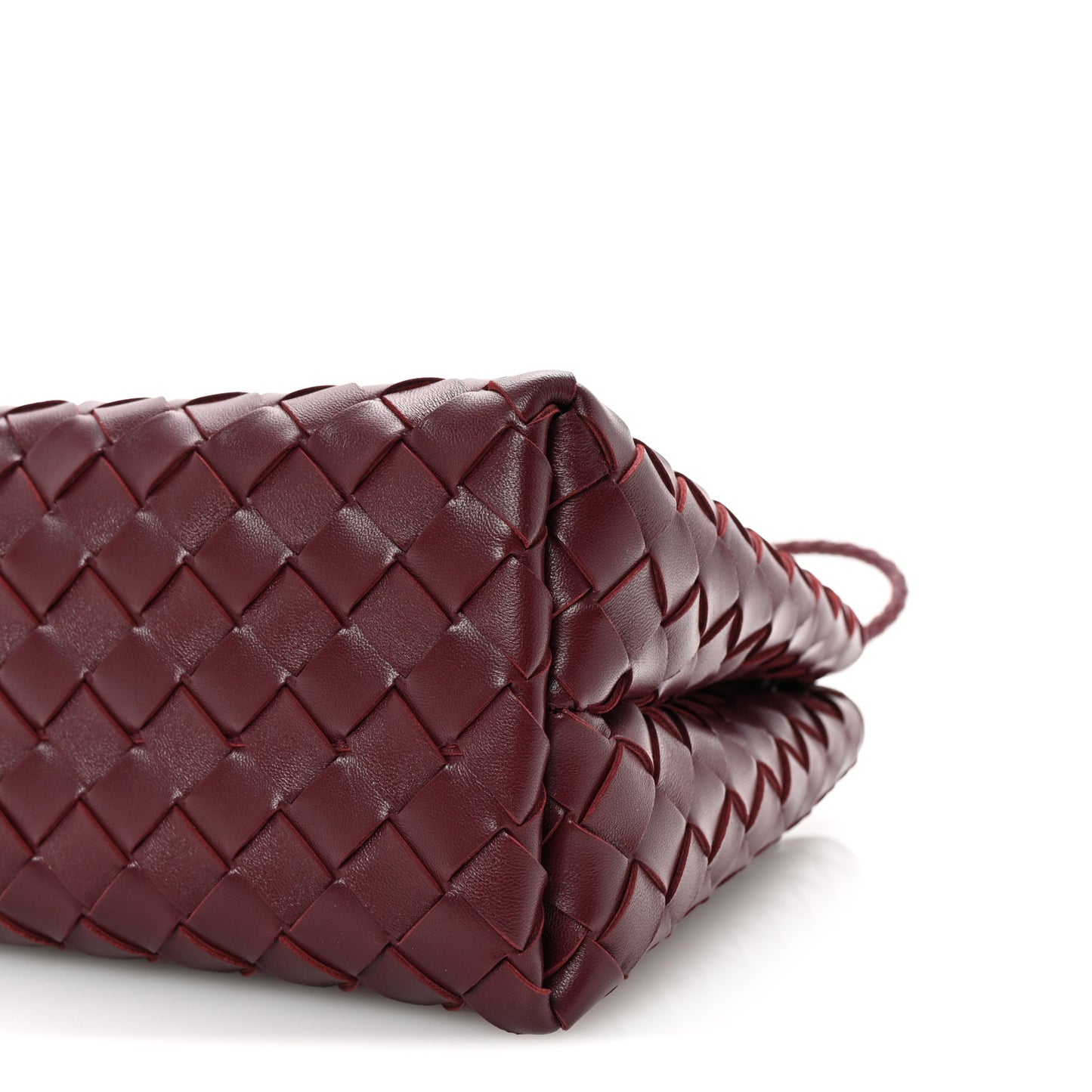Nappa Intrecciato Small Andiamo Shoulder Bag Barolo