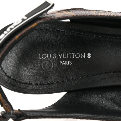 Louis Vuitton Patent Monogram Lambskin Archlight Slingback 90mm Pumps 38.5 Black 8 of 10