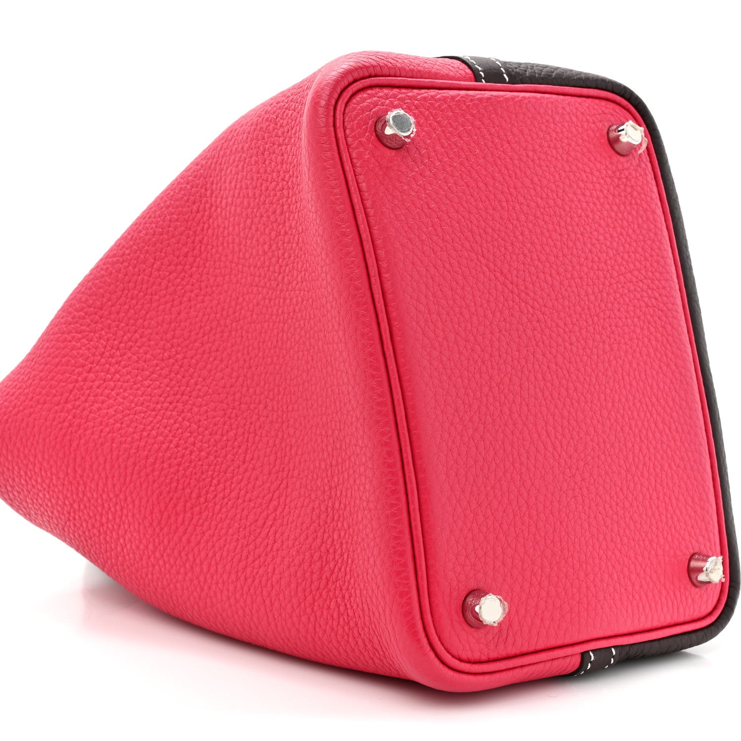 Hermes Taurillon Clemence Casaque Picotin Lock 18 PM Rouge Sellier Framboise 10 of 10