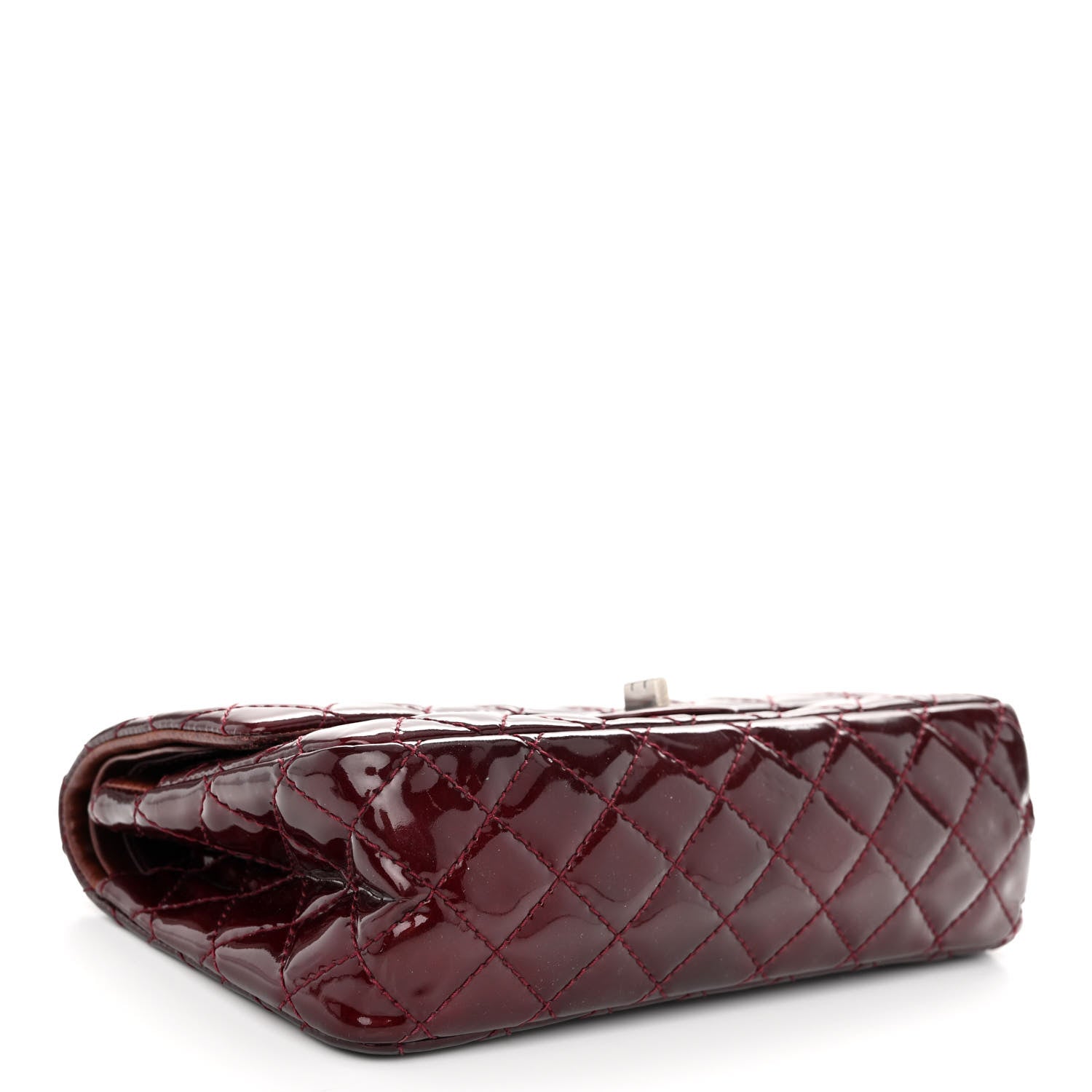 Chanel Patent Quilted 2.55 Reissue 226 Flap Burgundy 4 of 11