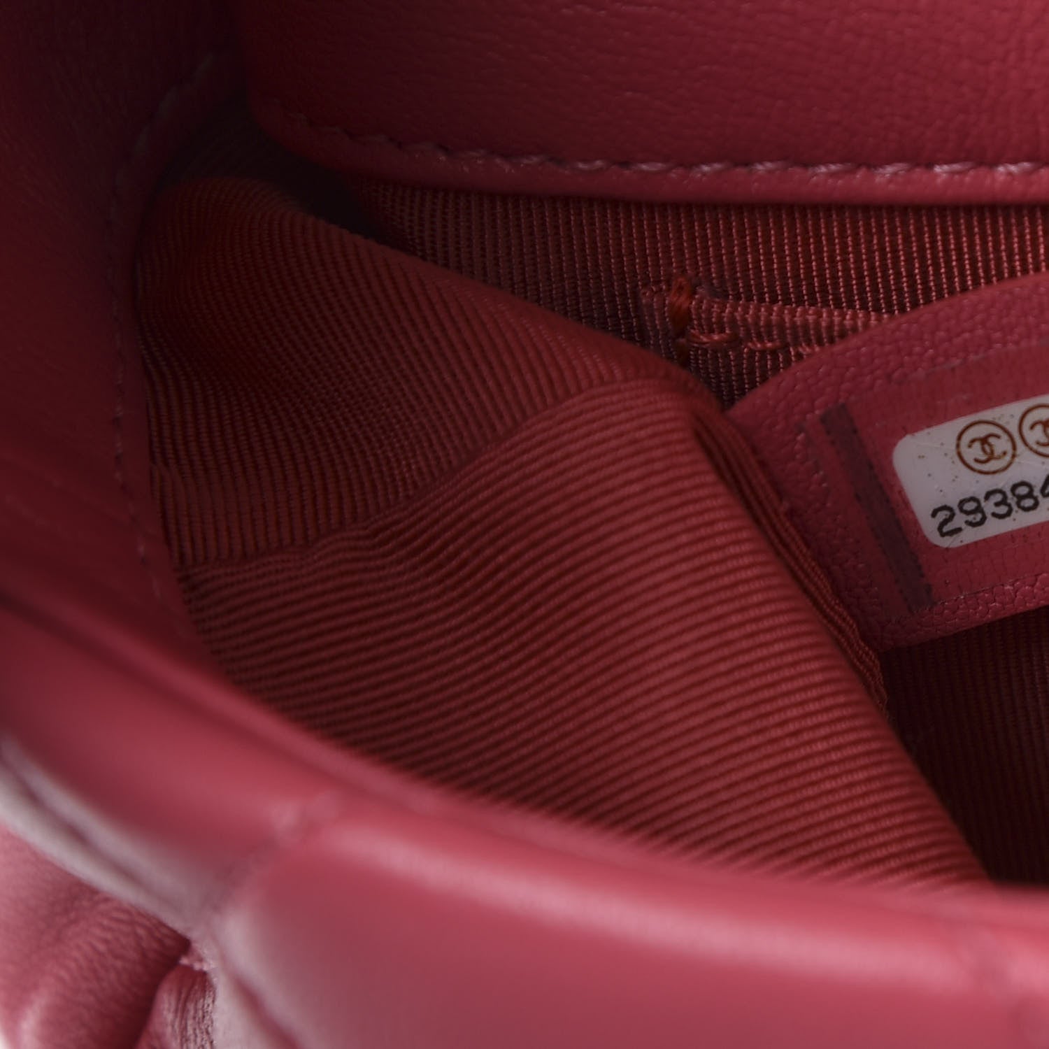 Chanel Lambskin Quilted 19 Waist Bag Pink 16 of 21