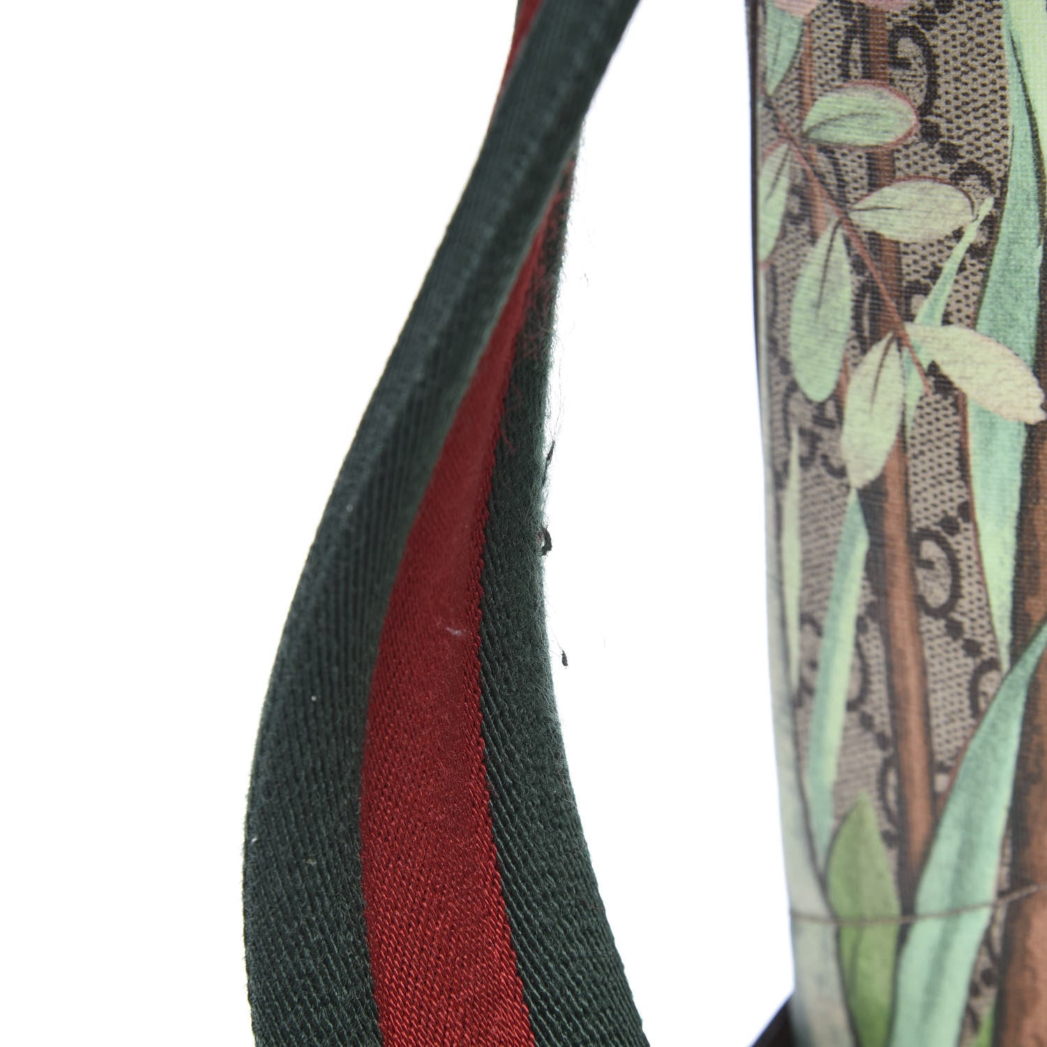 Gucci GG Supreme Monogram Tian Web Small Day Backpack Beige Multicolor New Acero 13 of 17