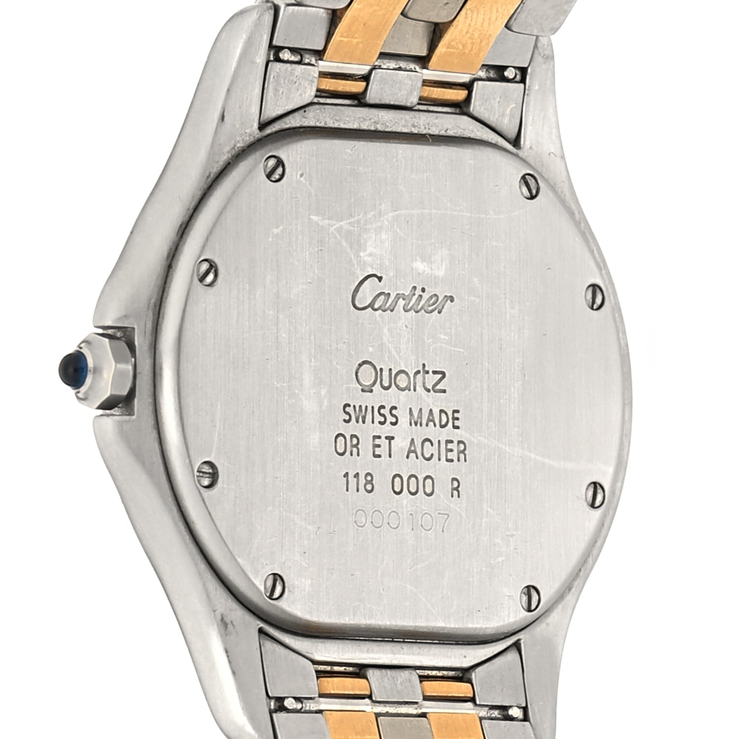 Cartier Stainless Steel 18K Yellow Gold 33mm Cougar Quartz Watch 4 of 4