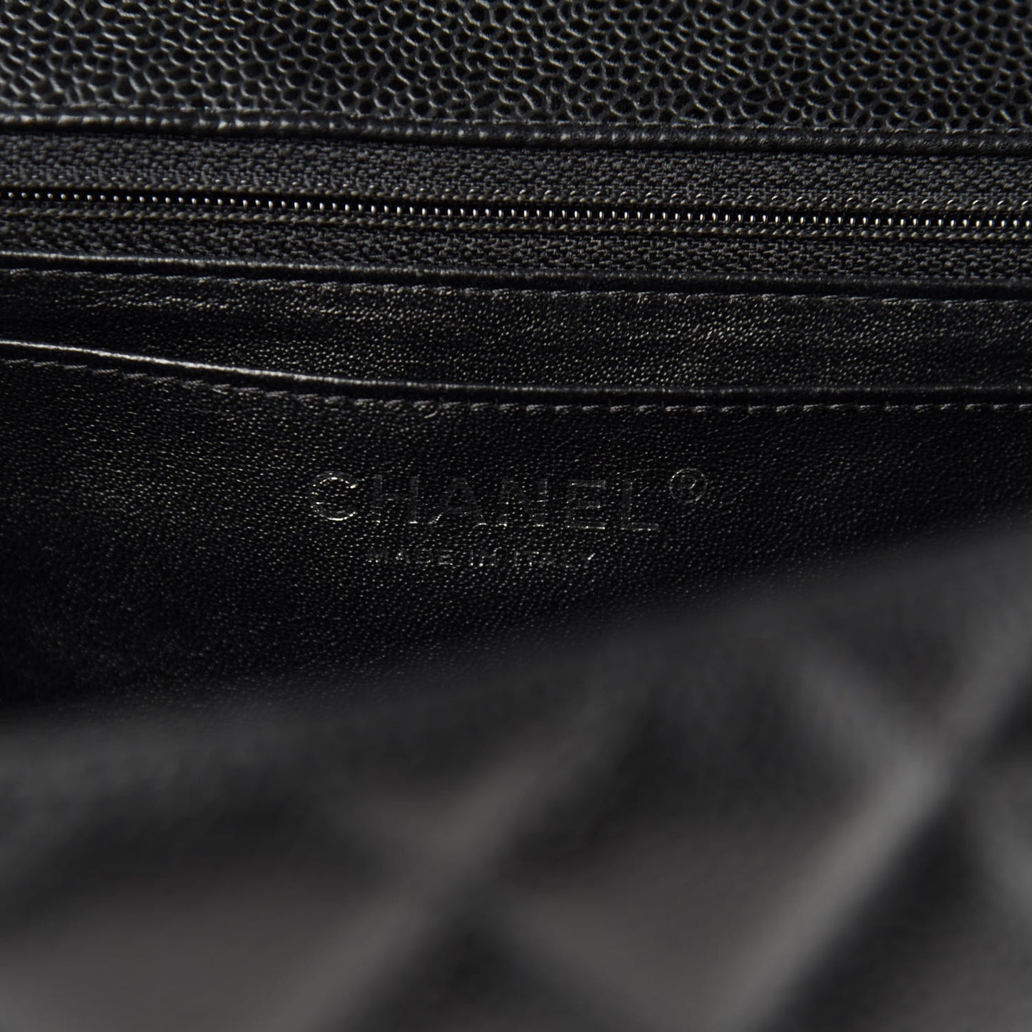Caviar Quilted Jumbo Single Flap Black