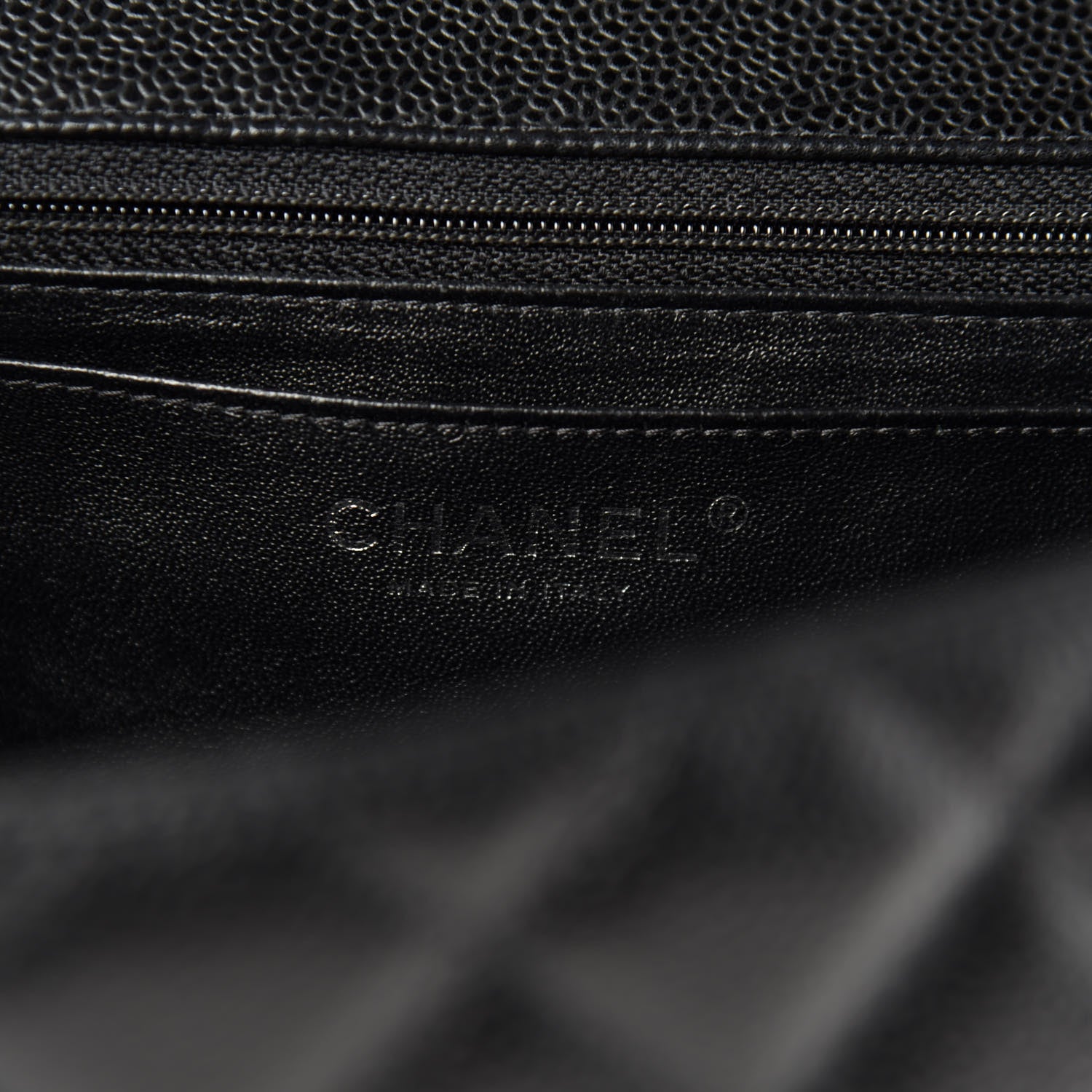 Chanel Caviar Quilted Jumbo Single Flap Black 8 of 11