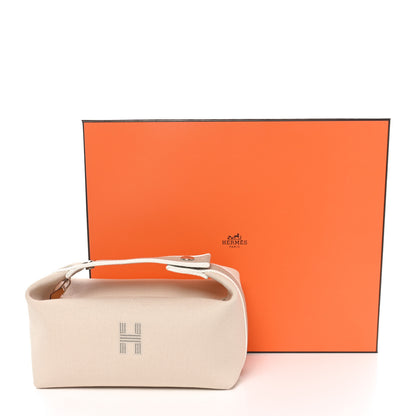 Hermes Canvas Small Bride-A-Brac Pouch Natural 10 of 10