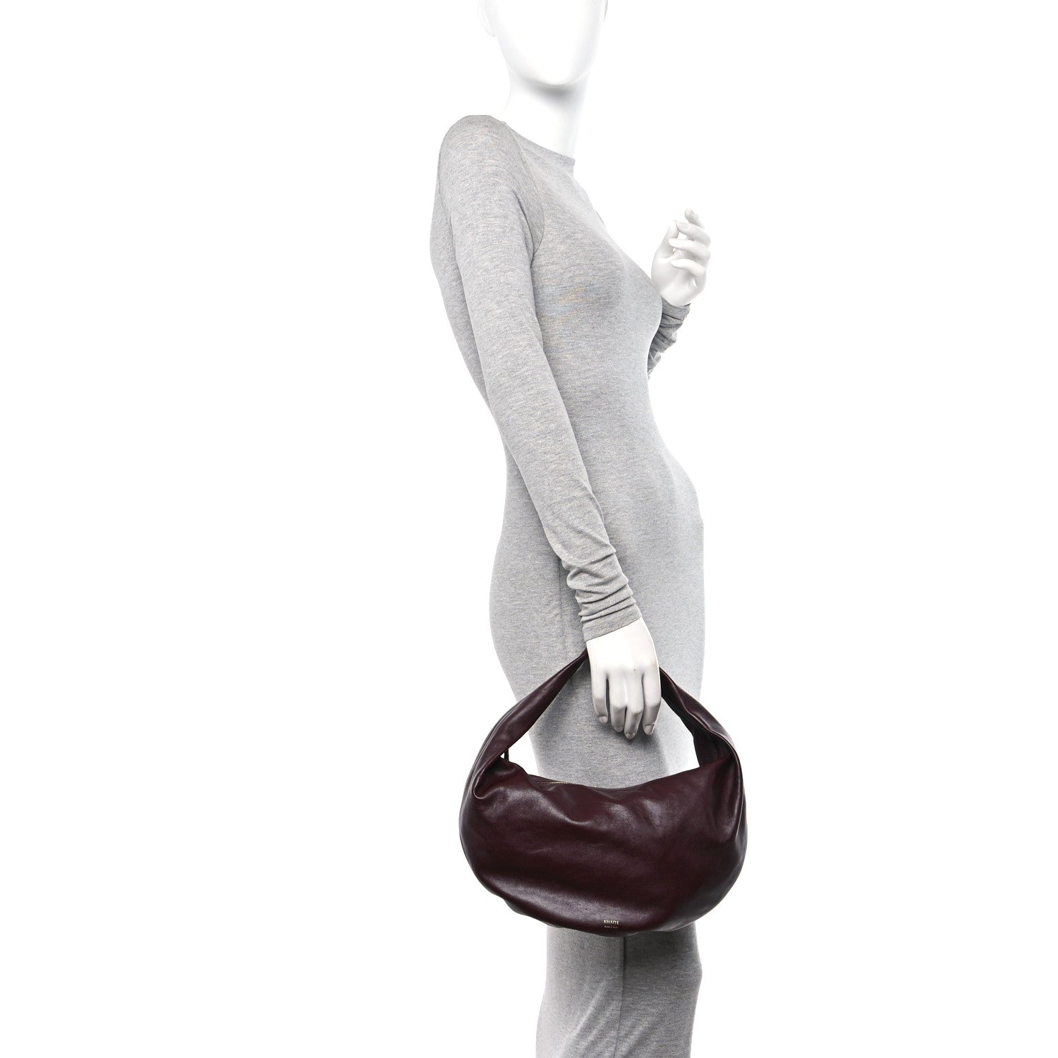 Khaite Calfskin Medium Olivia Hobo Burgundy 2 of 9