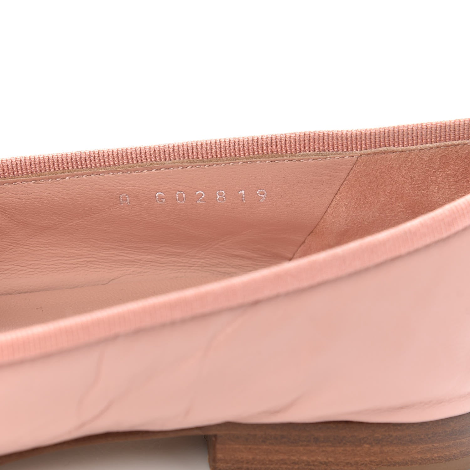 Chanel Crumpled Calfskin Cap Toe CC Ballerina Flats 36 Powder Pink 8 of 12