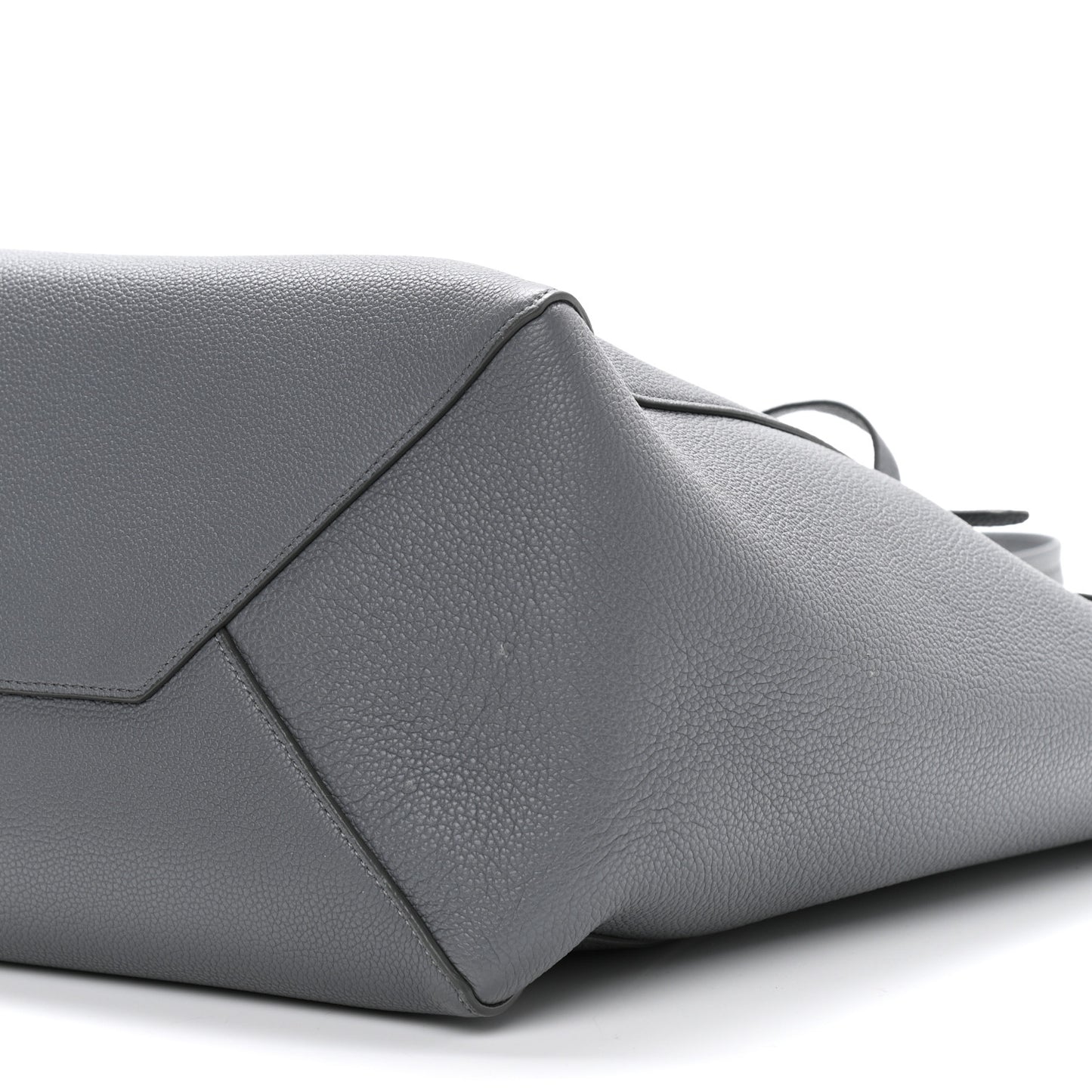 Soft Grained Calfskin Small Belt Cabas Phantom Grey