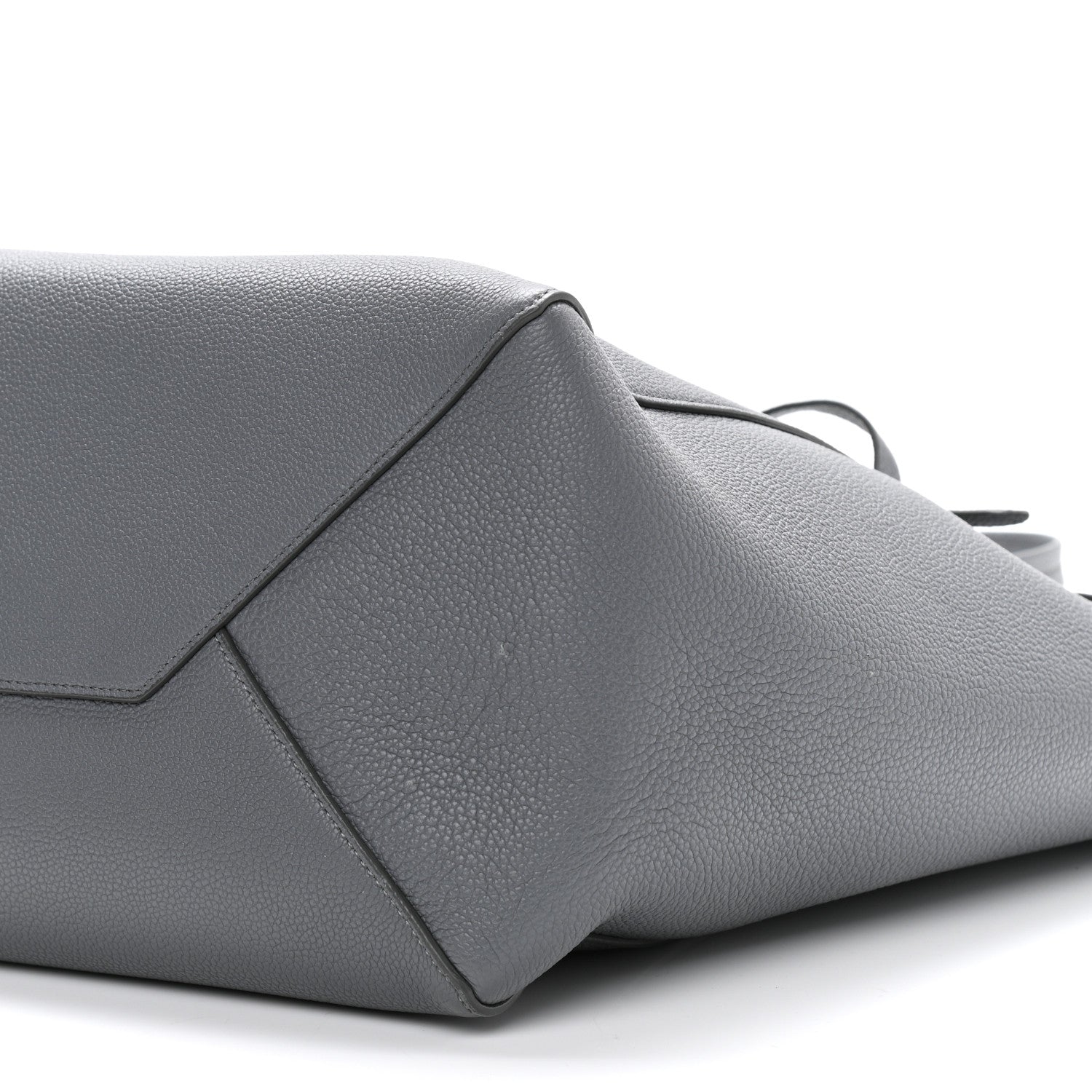 Celine Soft Grained Calfskin Small Belt Cabas Phantom Grey 10 of 12