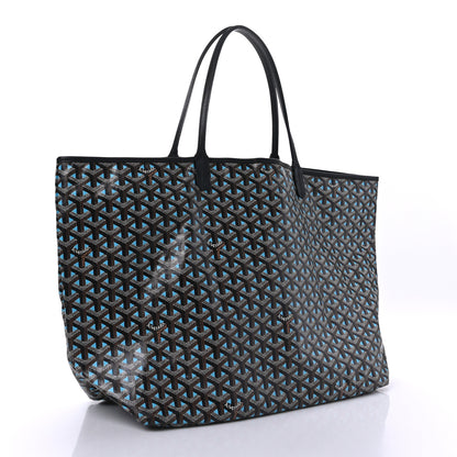 Goyard Goyardine Saint Louis Claire Voie GM Black Blue 3 of 7