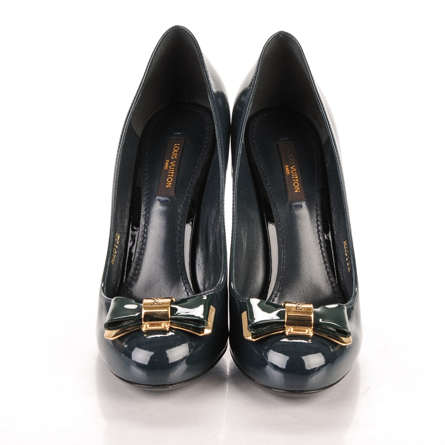 Louis Vuitton Patent Lou Pumps 37.5 Marine 2 of 8