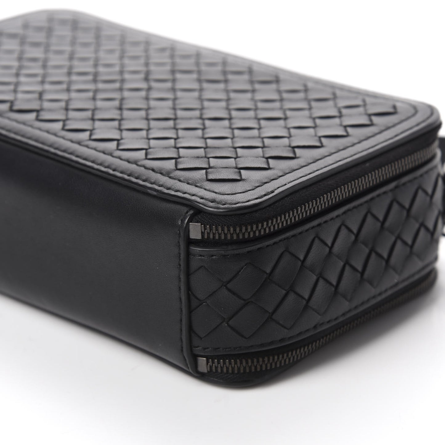 Nappa Intrecciato Camera Bag Black
