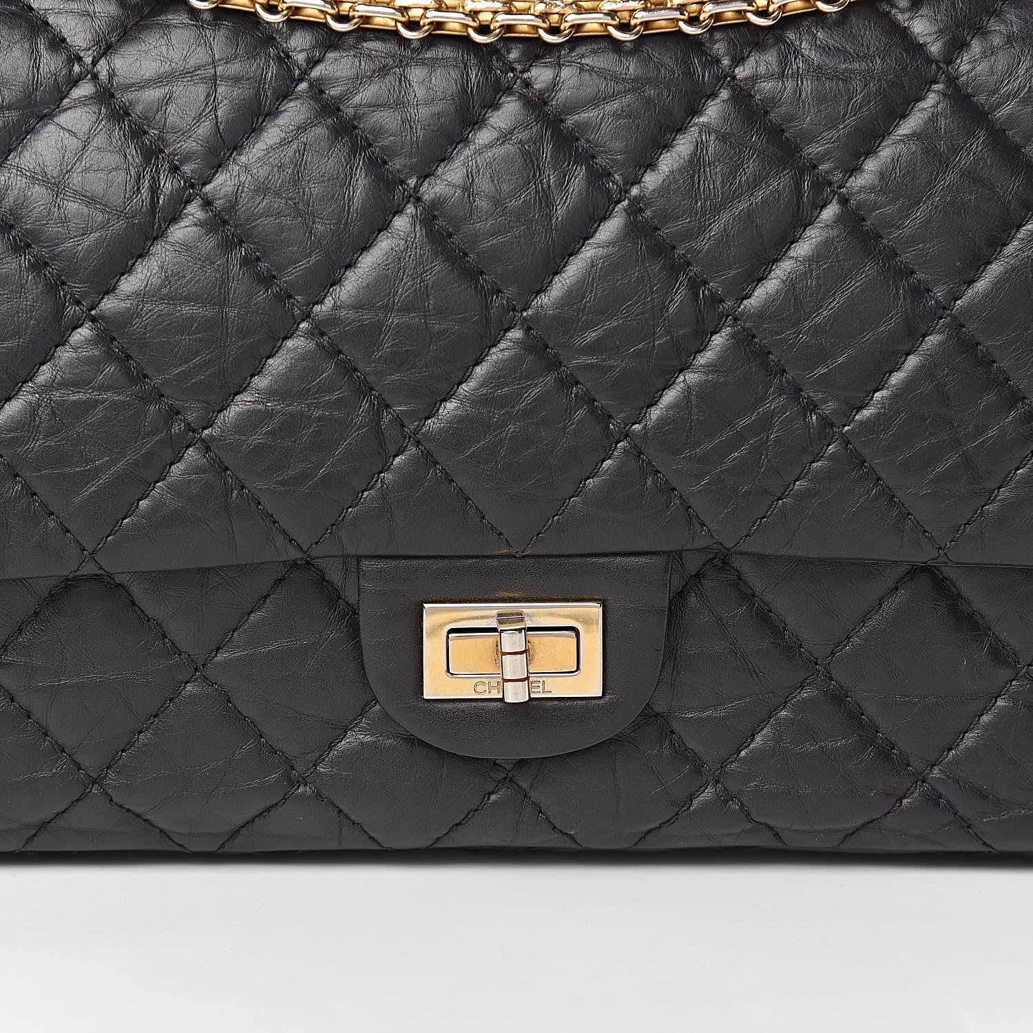 Chanel Aged Calfskin Quilted 2.55 Reissue 226 Flap Black 16 of 16
