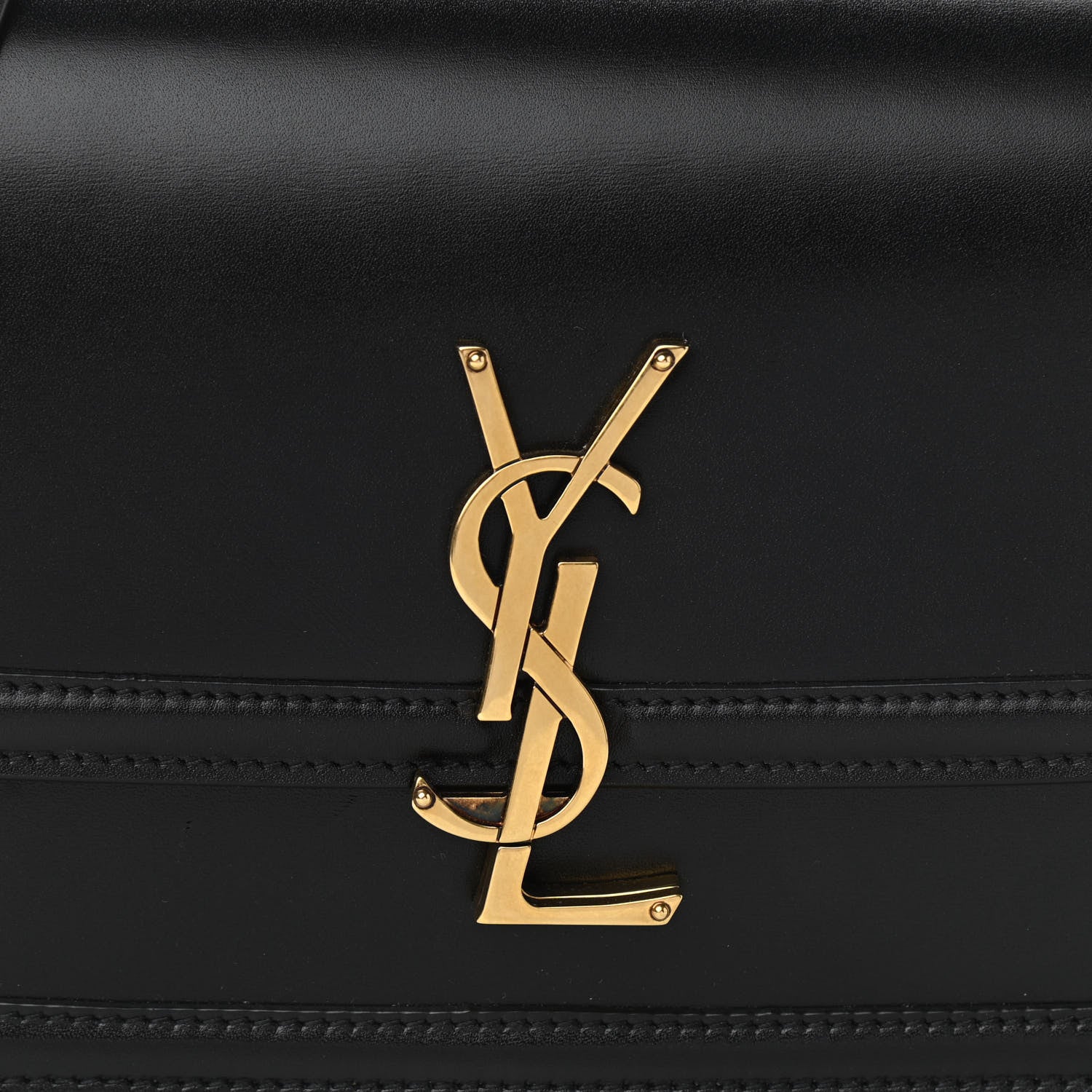 Saint Laurent Smooth Calfskin Small Solferino Satchel Black 12 of 17