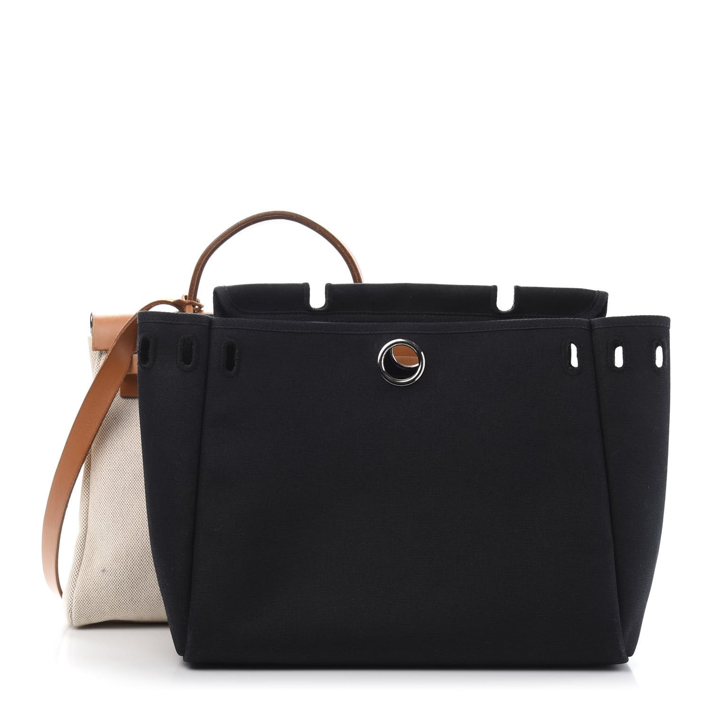 Toile Vache Calfskin Herbag 30 PM Natural
