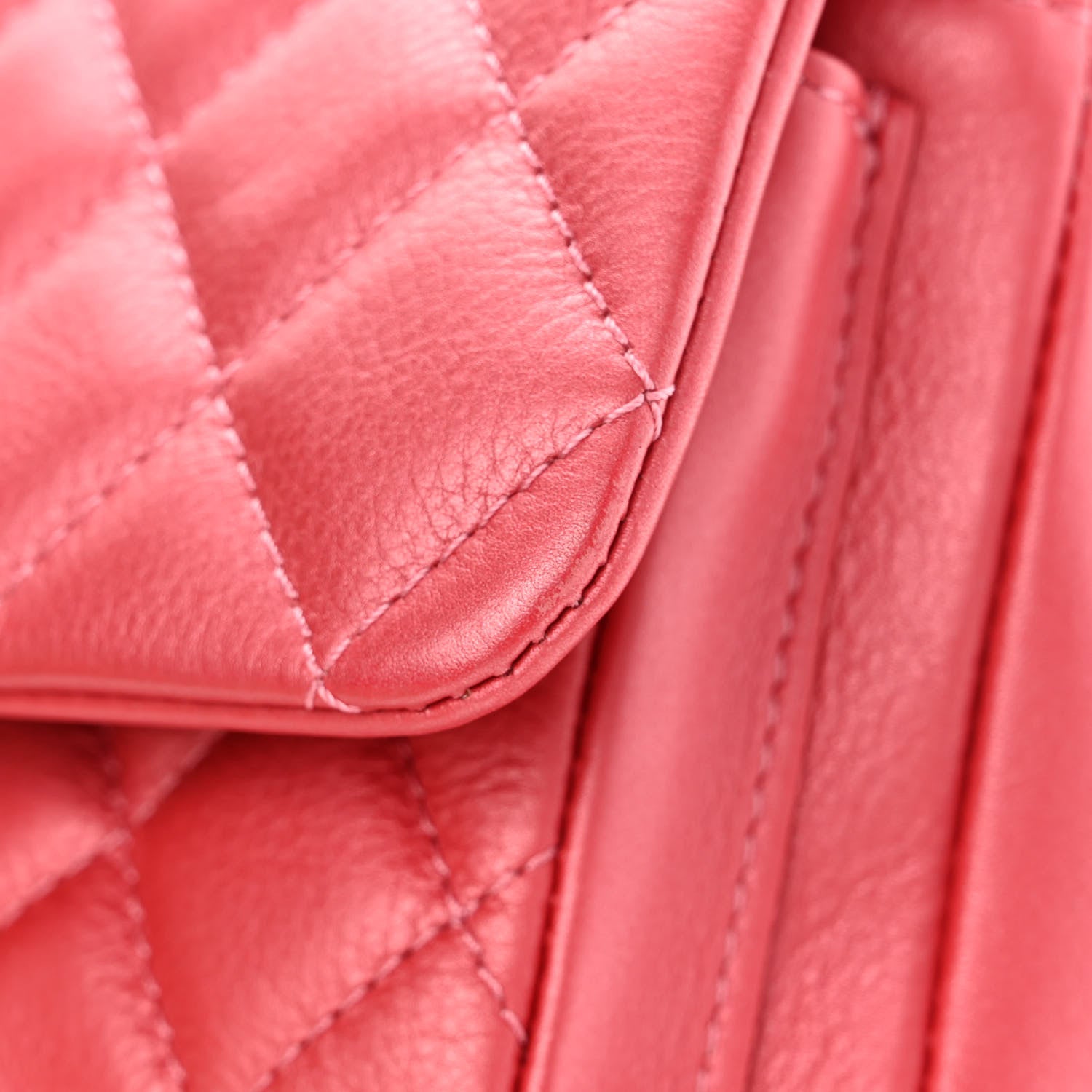 Chanel Metallic Calfskin Quilted Top Handle Flap Dark Pink 12 of 14