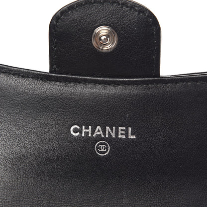 Chanel Aged Calfskin Chevron Quilted Reissue Card Holder Wallet So Black 6 of 9