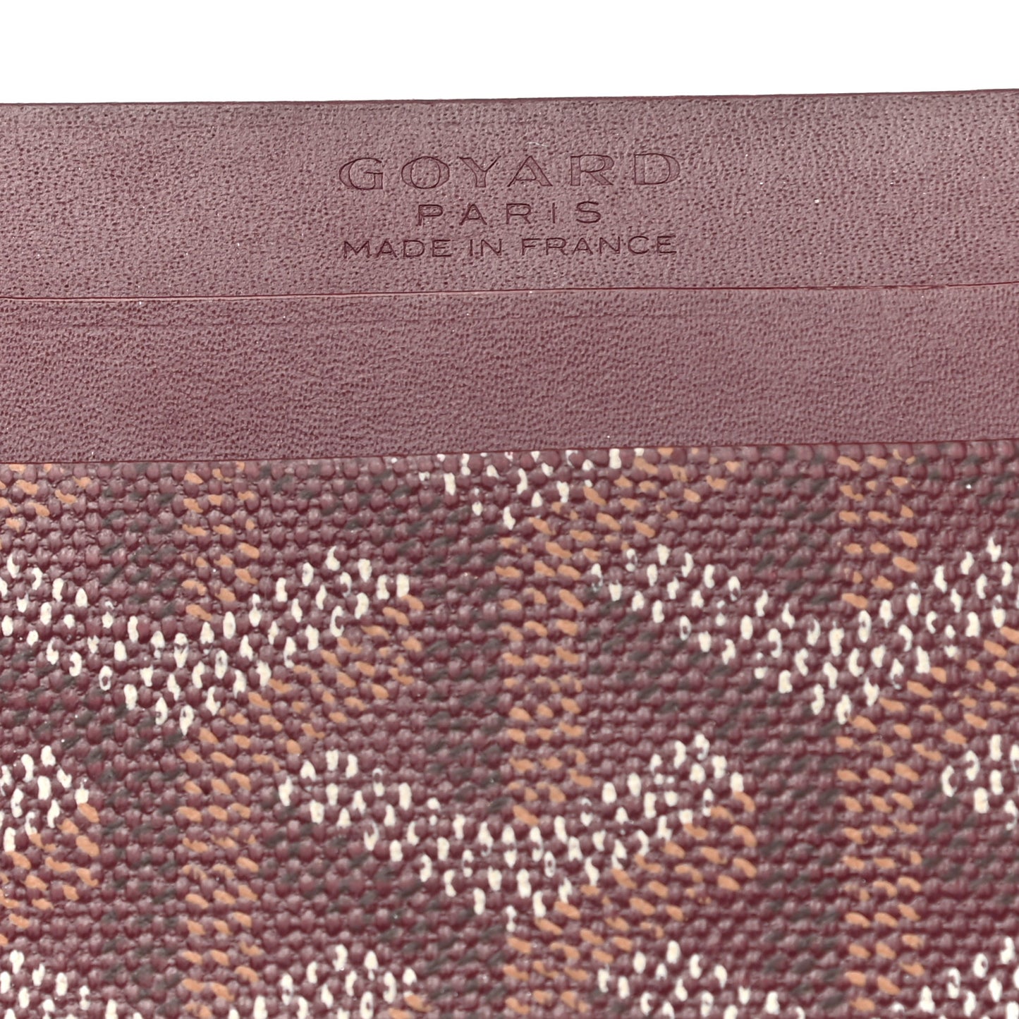 Goyardine Saint Sulpice Card Holder Bordeaux