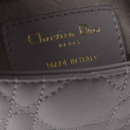 Christian Dior Lambskin Cannage Mini Lady Dior Grey 8 of 8