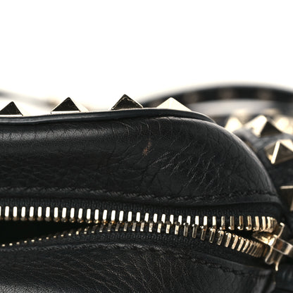 Valentino Garavani Pebbled Calfskin Rockstud Camera Crossbody Bag Black 9 of 9