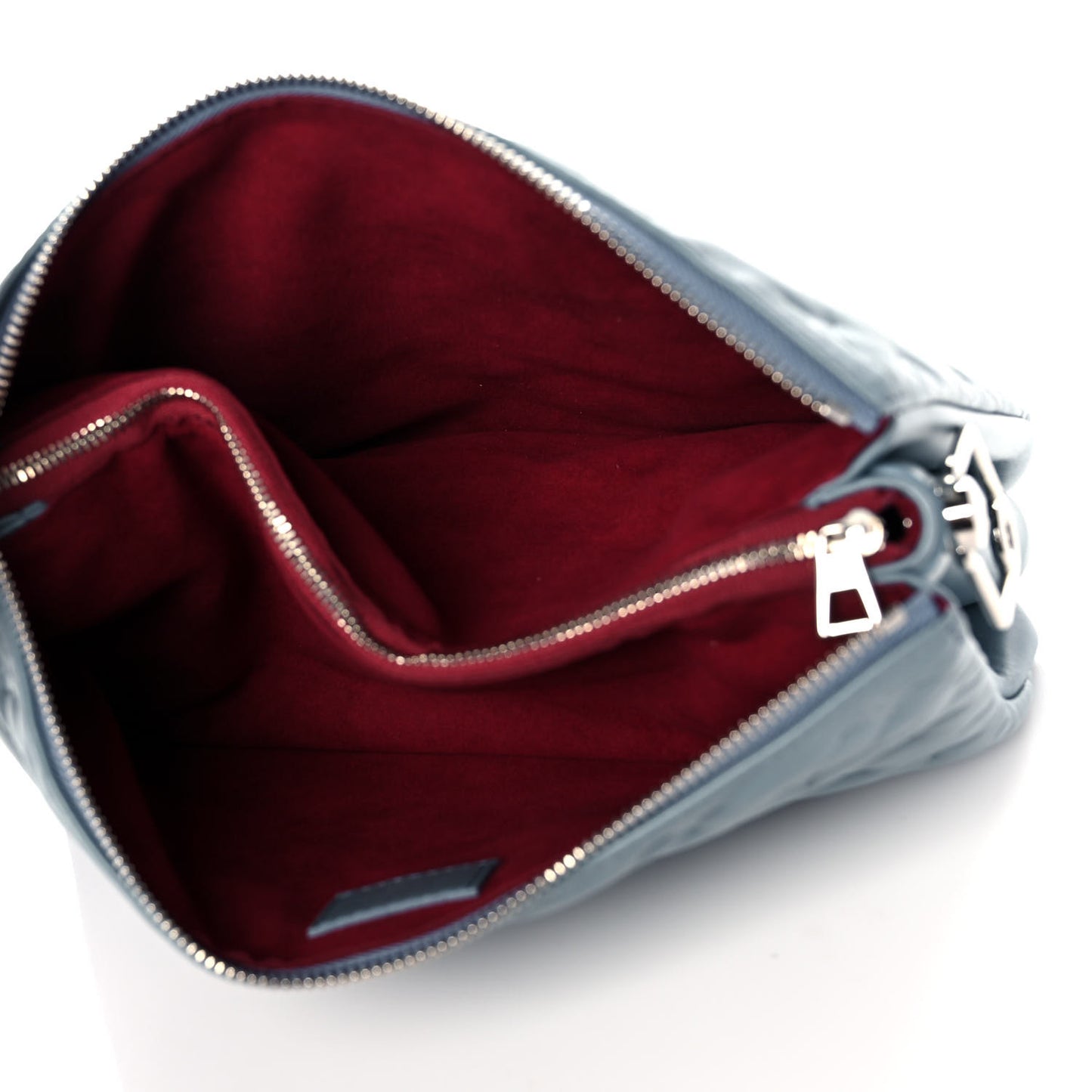 Lambskin Embossed Monogram Coussin PM Blue Glacier