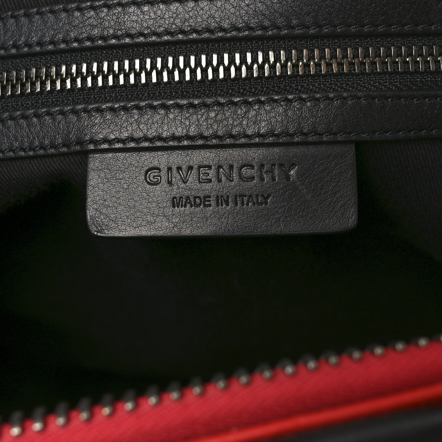 Givenchy Sugar Goatskin Medium Antigona Red Black 6 of 10