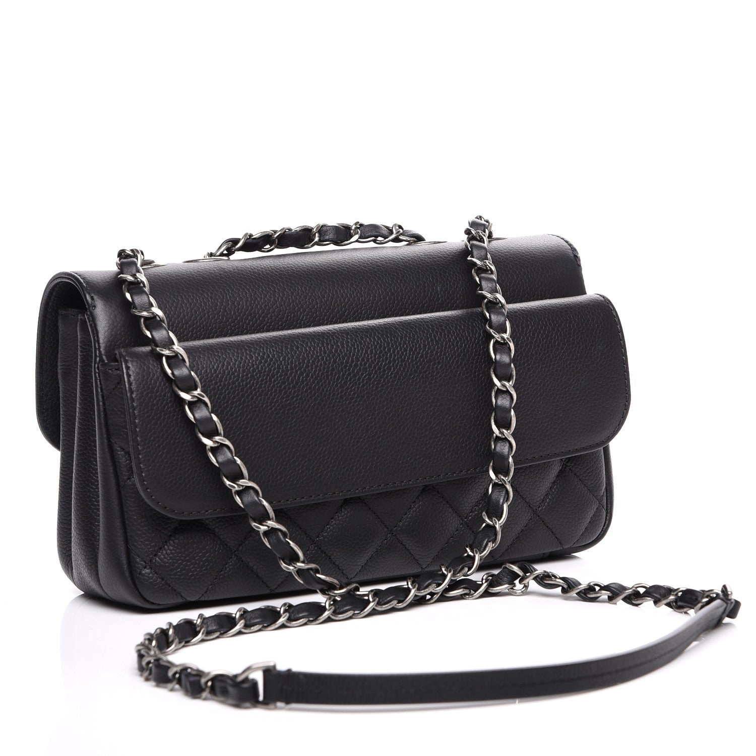 Chanel Caviar All About Flap Bag Black 3 of 7