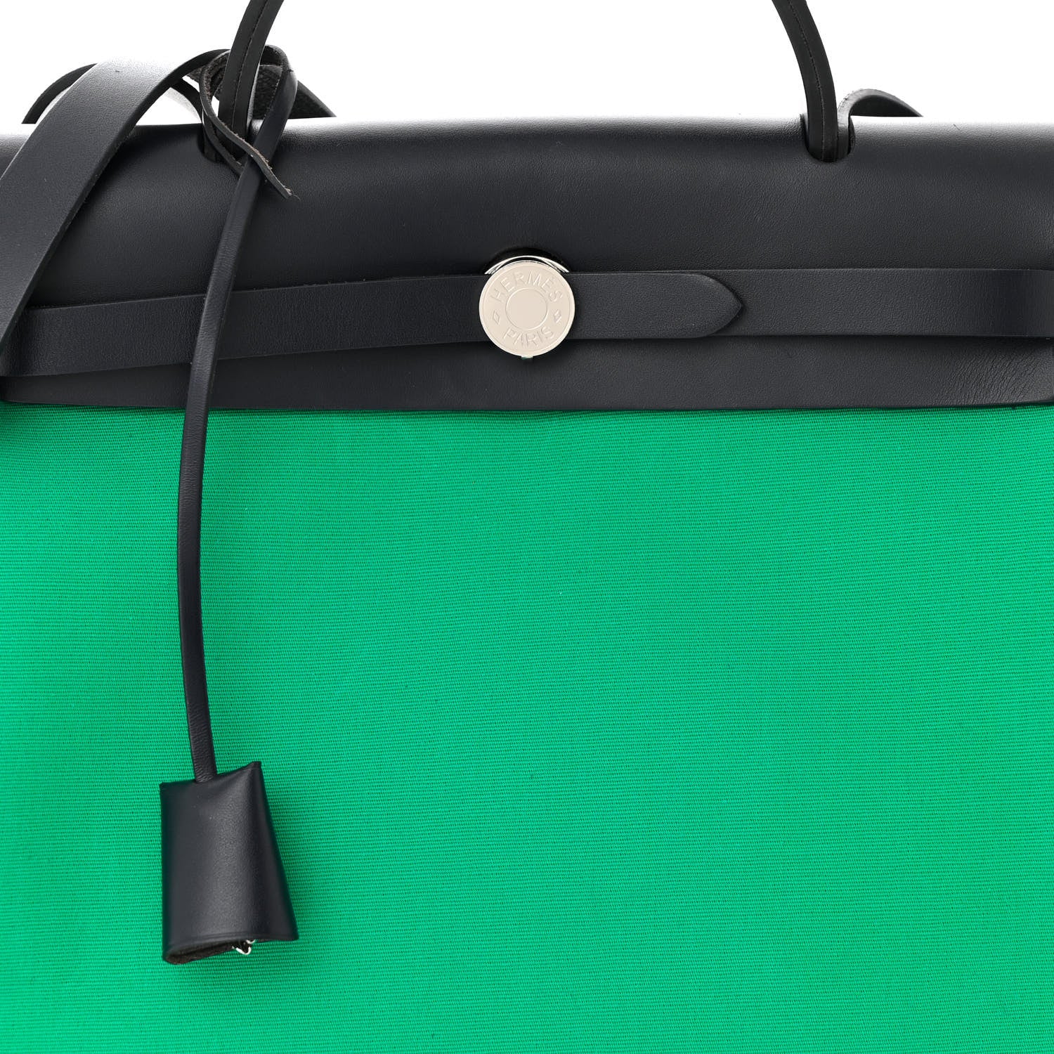 Hermes Vache Hunter Toile Herbag Zip Retourne 31 PM Cactus Bleu Indigo 9 of 12